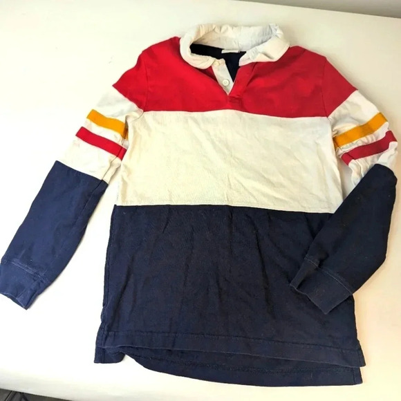 Hanna Andersson Colorblock Polo Shirt / 10 - Picture 1 of 4